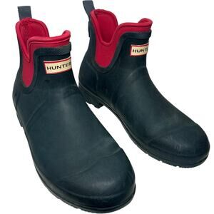 Hunter x Target Men Size 11 Green Rubber Ankle Rain Boots Gorpcore Utility